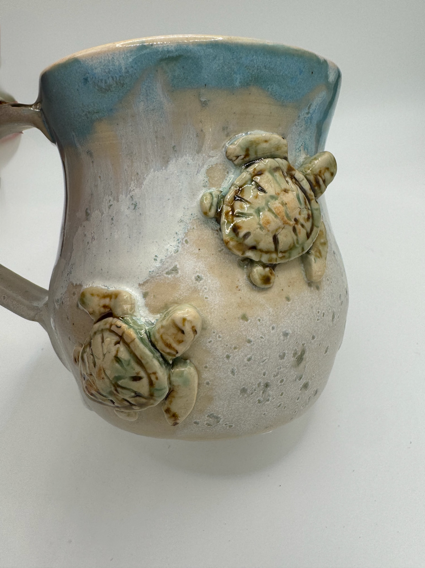 Hand thrown Turtle Beach Mug