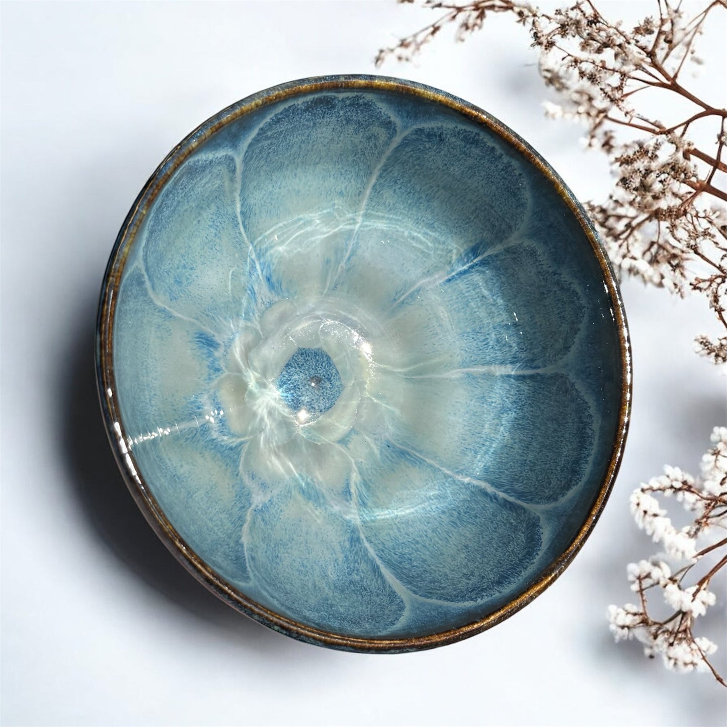 Ceramic blue bowl